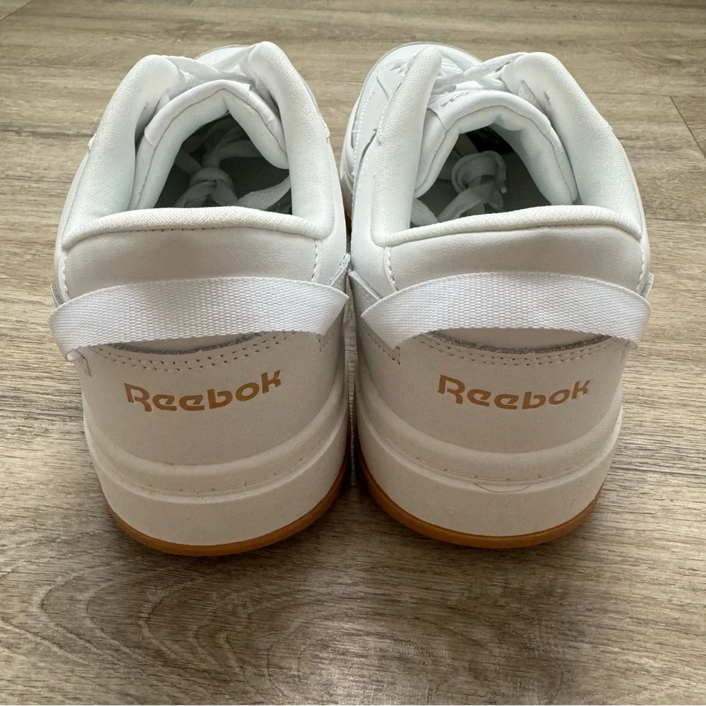 🆕 REEBOK Tech G Geo White Gold Gum Leather Sneakers - Picture 6 of 9